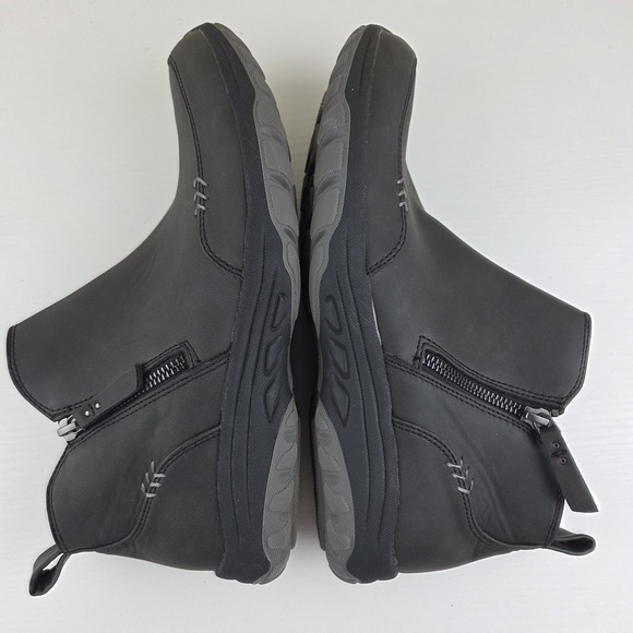 Skechers Vegan Reggae Fest 2.0 Zip On Ankle Boots Shoes Black Gray Women's 11 - Picture 9 of 14